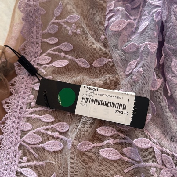 Elegant Lavender Lace Long Sleeve Dress - Picture 11 of 12